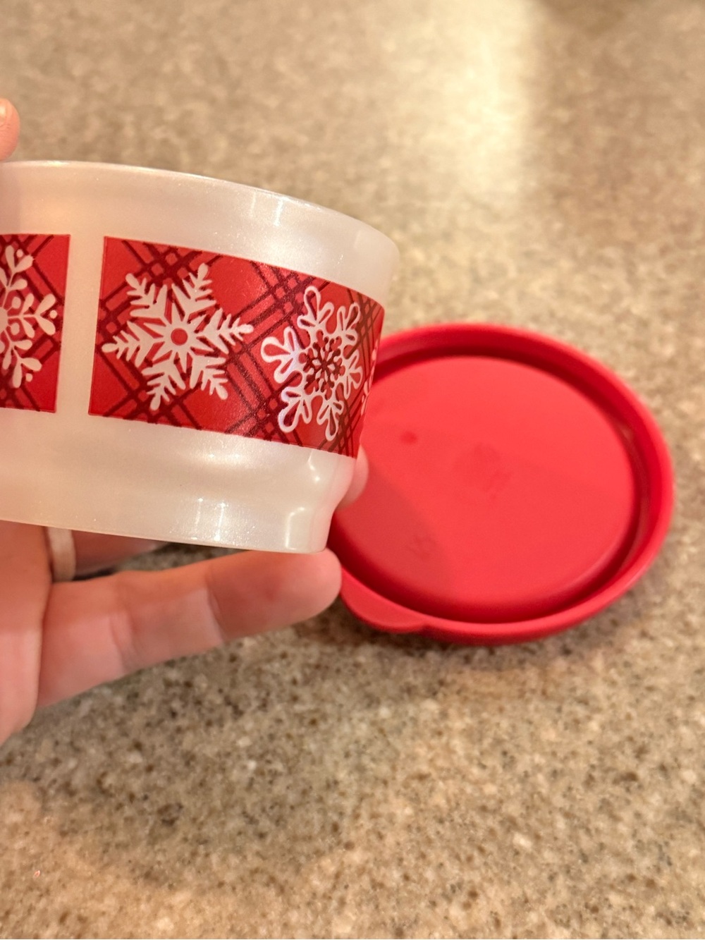 Holiday Snowflake Tupperware (set of 4)